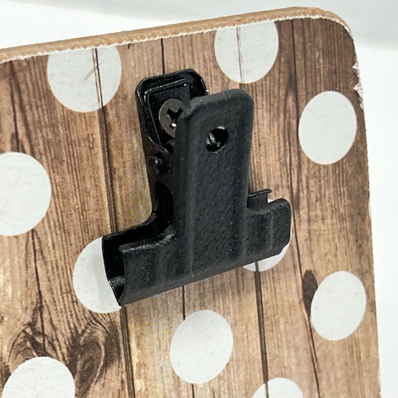 Mini Wood Picture Clip Frame Wooden Photo Holder Tabletop Office Desk Decor Pets - Picture 10 of 15